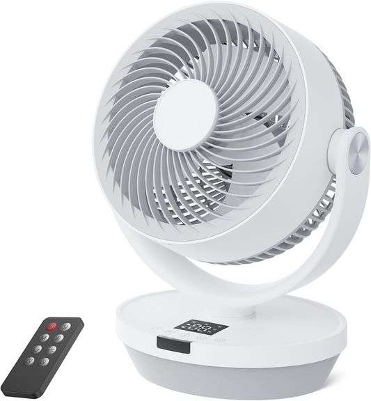 Bedroom 13" Air Circulator Desk Fan, 4 Speeds image