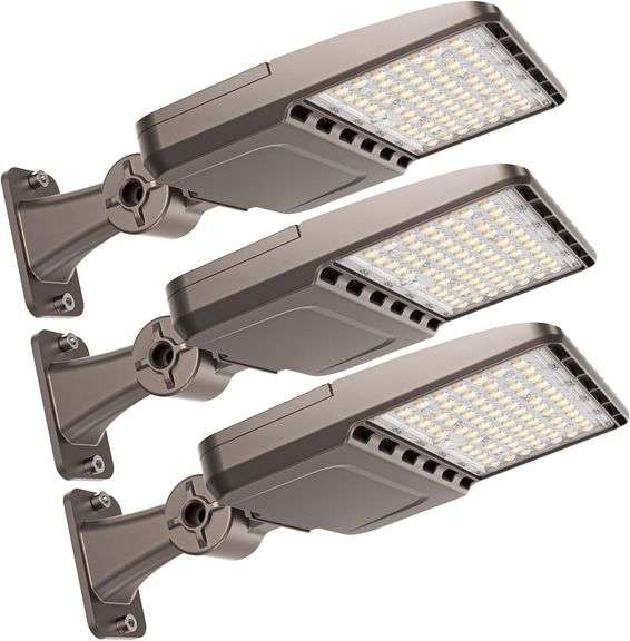 YXL LED Shoebox Lights Dusk Dawn, 3-Pack image