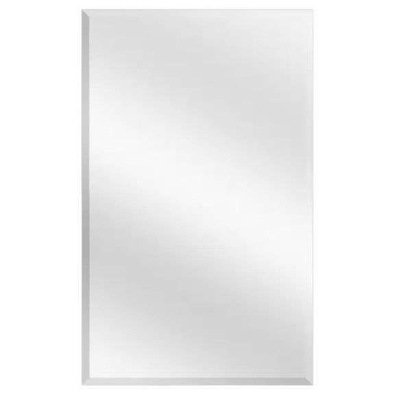 16x26 in. White Frameless Medicine Cabinet image