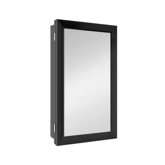 Glacier Bay 15-1/4"x26" Medicine Cabinet, Black image