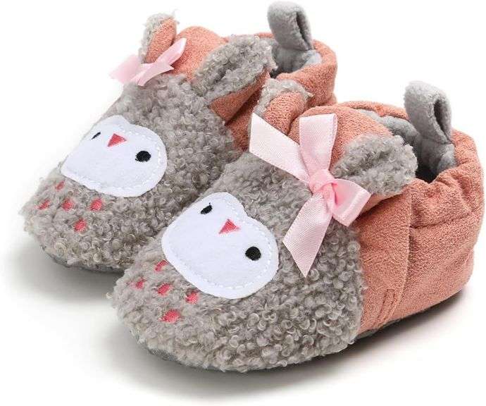Baby Boys Girls Cotton Booties Non Skid Socks image