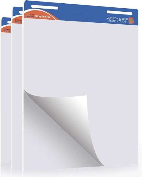 TFTAFAN Large Sticky Easel Pads 25 x 30 Inches image