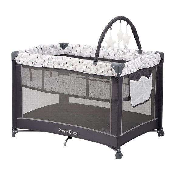 Pamo Babe Portable Playard with Mat & Toys image