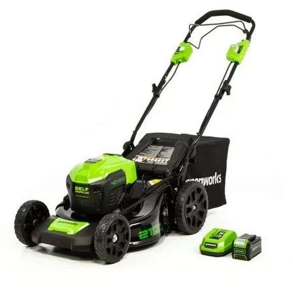Greenworks 40V 21" Brushless Lawn Mower 5Ah image