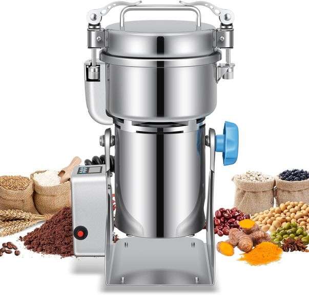 Grain Mill 500g Commercial Spice Grinder, 1500W image