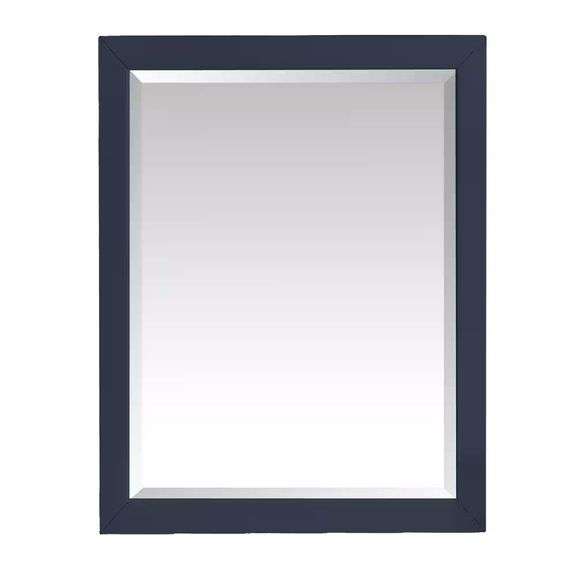 Windlowe 24x32 Wood Framed Wall Mirror Navy blue image
