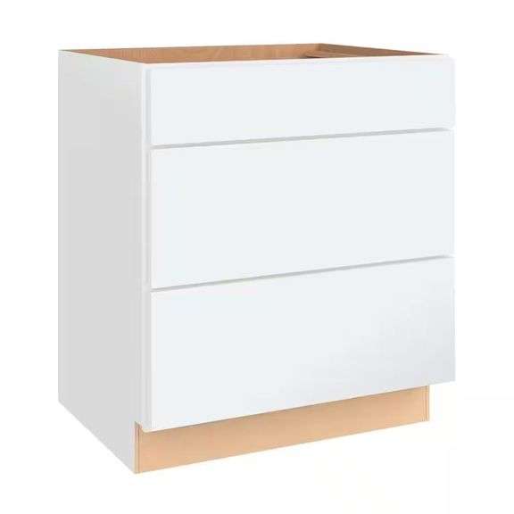 Courtland 30"W x 24"D Drawer Base Polar White image