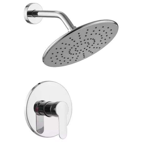 1-Spray Shower Faucet with 9" Chrome Head image