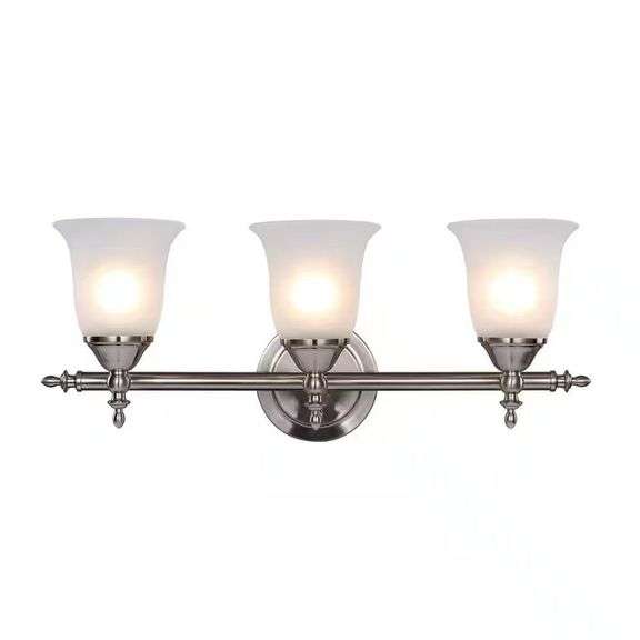 Olgelthorpe 22 in. 3-Light Brushed Nickel Vanity image