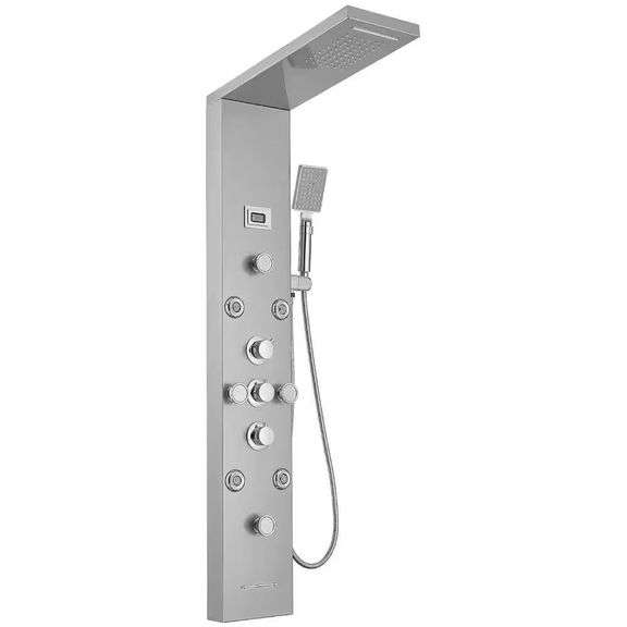 Dual 6-in-1 8-Jet Shower Panel B/N image