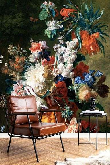 Floral Wall Mural Peel & Stick 59W x 98H image