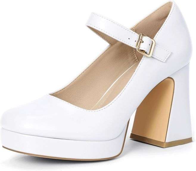 IN4 Platform Mary Jane Square Toe Heels Size 8.5 image