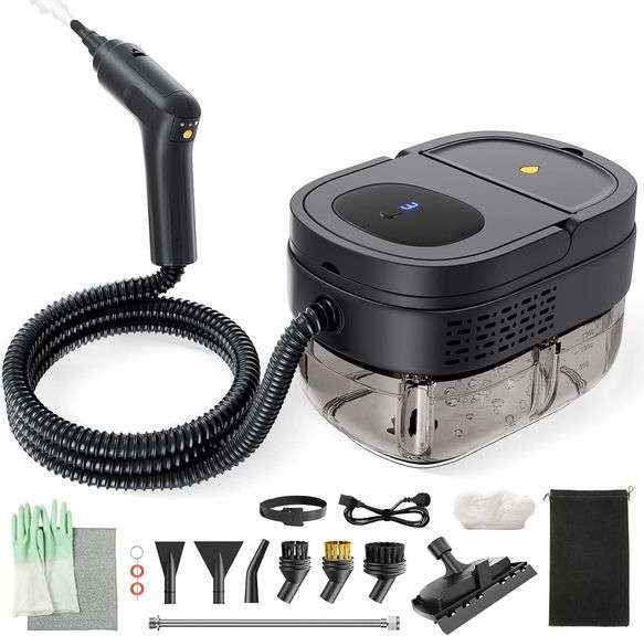 Steam Cleaner 2500W Portable, 1.69 Qt Tank image