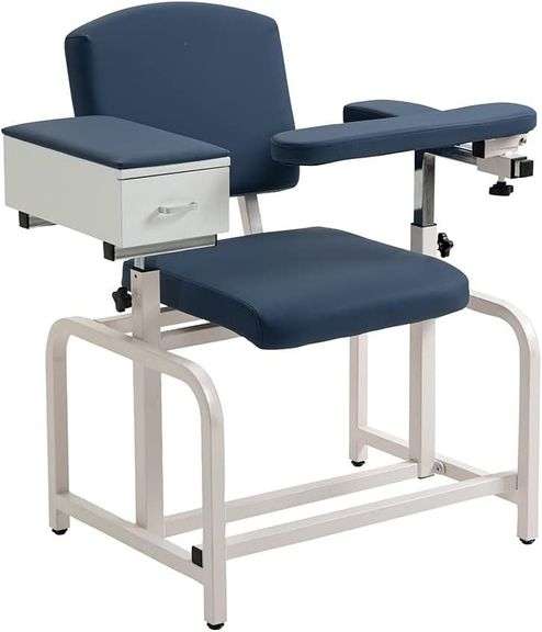Medycare Lab Draw Chair Phlebotomy blue image