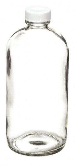 Glass Bottle, 480 mL / 16 oz, 75 mm dia (3 Boxes) image