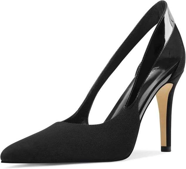 Womens Pointed Toe Stiletto Heels Size 9 image