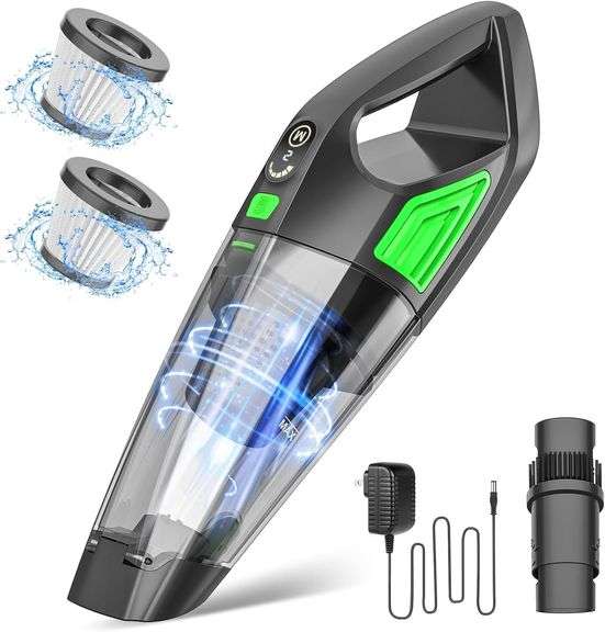 Handheld Cordless Vacuum Cleaner (Dark Green) image