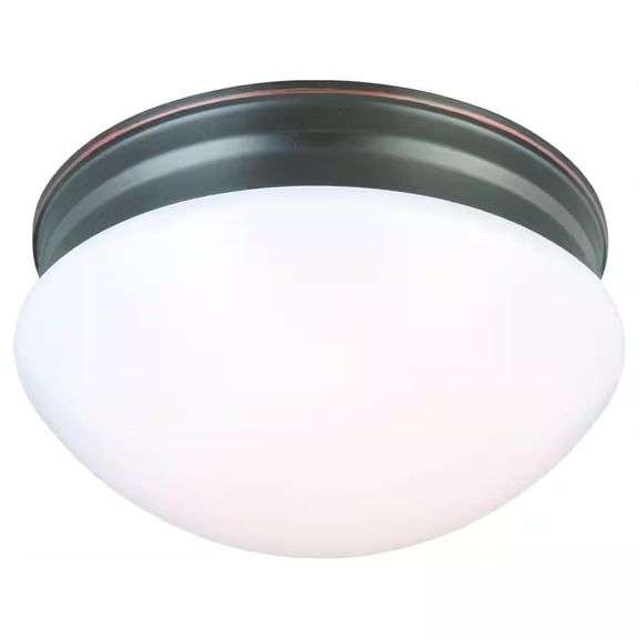 9 in. Oil Rubbed Bronze LED Flush Mount image