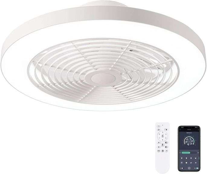 Orison Ceiling Fan with Lights 19.7" (White) image