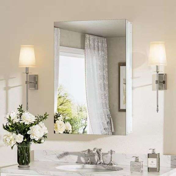 16x24 in. Aluminum Medicine Cabinet with Mirror image