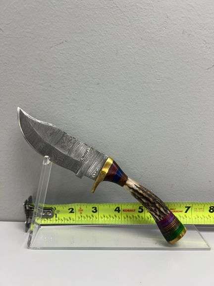 Hand Made Damascus Steel Knife with Custom Handle