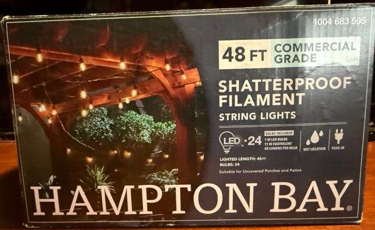 Hampton Bay 24-Light Plug-in Patio String Light image