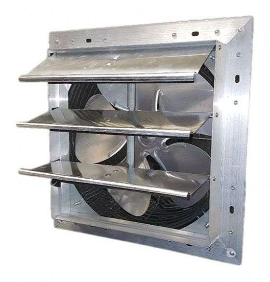 Shutter Mount Exhaust Fan, 10" Blade, 625 CFM image