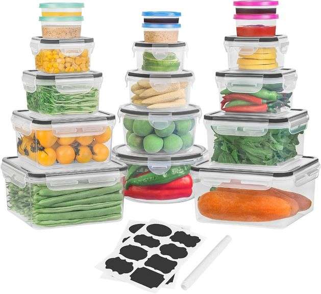 36 PC Food Storage Containers   BPA-Free image