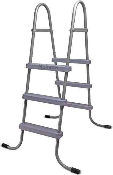 3-Step Steel Bolt-On Pool Ladder, Universal Fit image