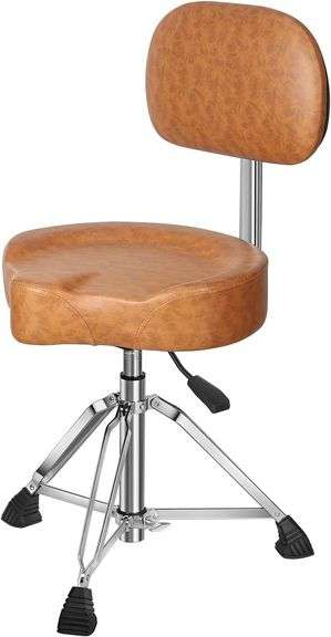 Pro Drum Throne with Backrest, Adjustable Stool image