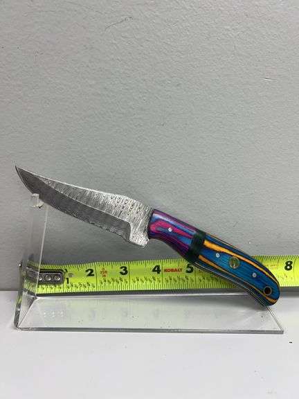 Hand Made Damascus Steel Knife with Custom Handle