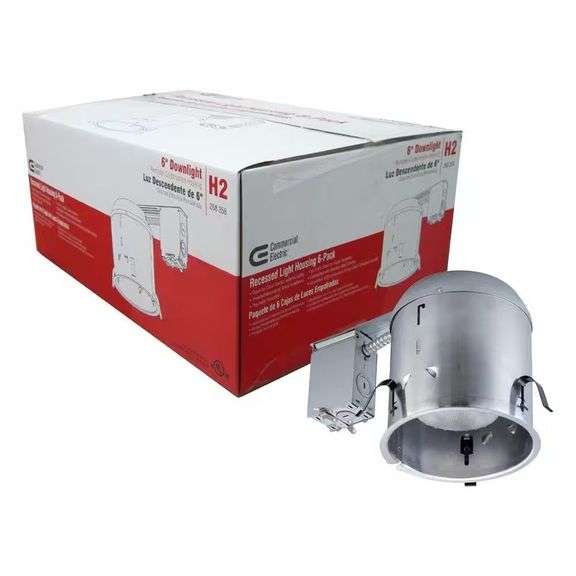 6 in. IC Rated Remodel Recessed Housing (6-Pack) image