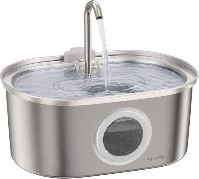 PawsPik SS-01 Cat Fountain, 108.2 oz image