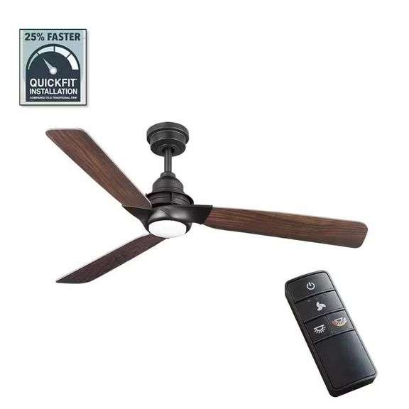 Ester 54 in. White LED Ceiling Fan with Light Kit image