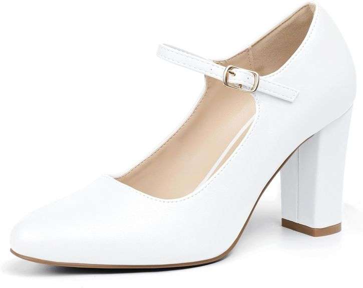 IDIFU Women's Mary Jane Pumps Size 8.5 image