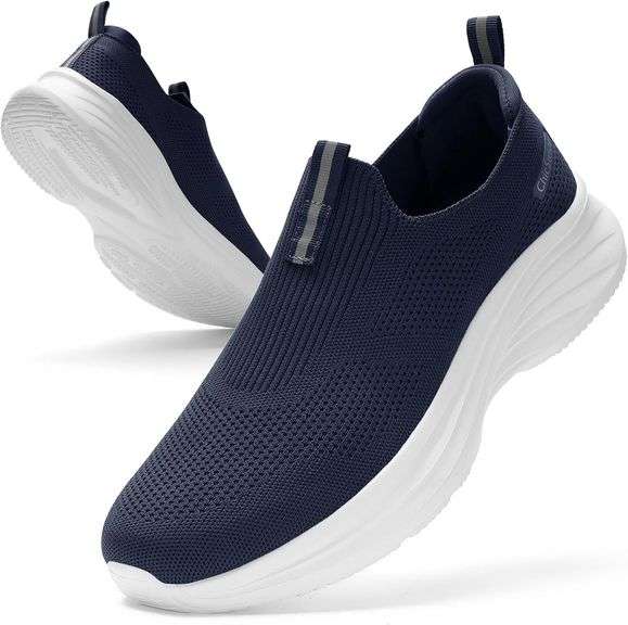 Mens Slip-On Walking Shoes, Tennis, Size 10 image