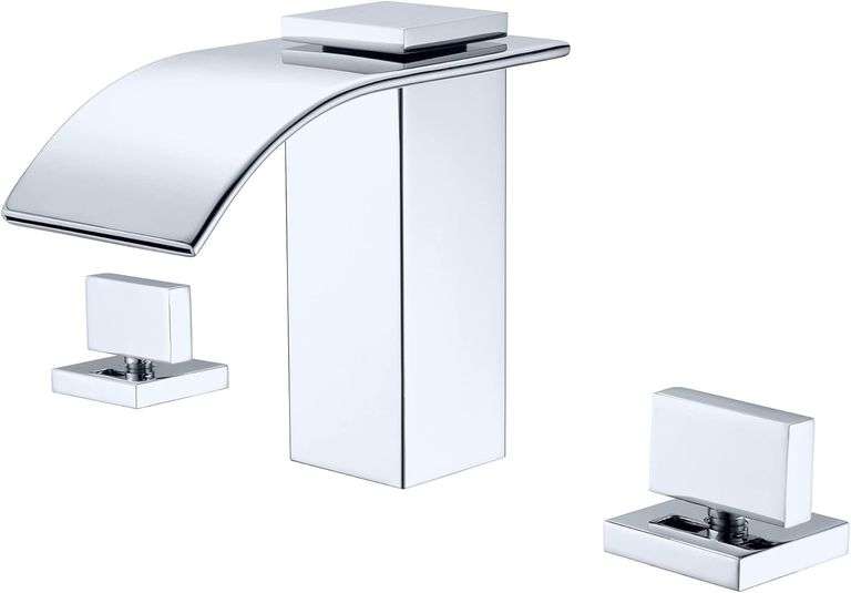 Sumerain 8" Widespread Bathroom Faucet, Chrome image