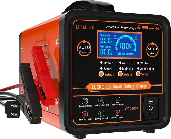 12V/24V Car Battery Chargers Heavy Duty, 0-20A image