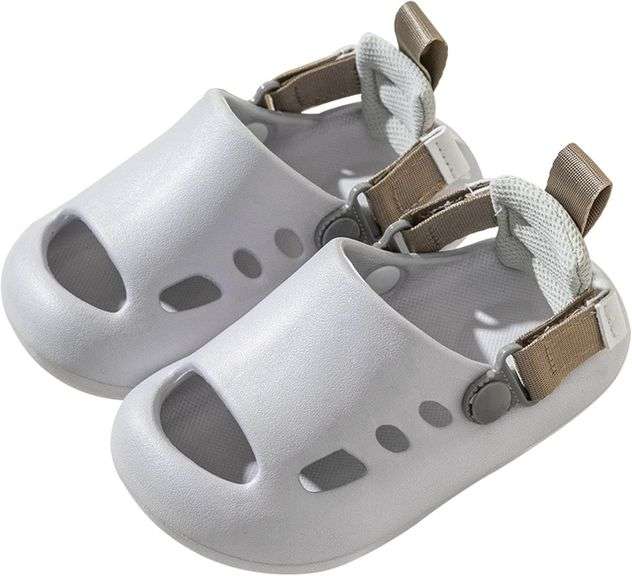 Kids Sandals Boys Girls Slides with Backstrap Size 170 image