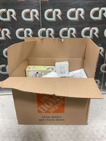 Box of Home Depot Items image