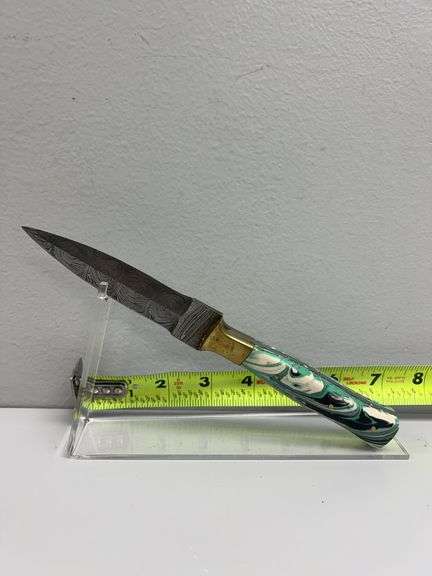Hand Made Damascus Steel Knife with Custom Handle