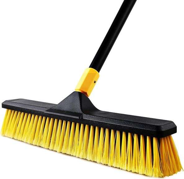 Yocada 18-In Push Broom; Heavy-Duty Outdoor Brush image