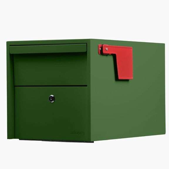 Post Mount Mailbox | Small (Green). Size 12 x 12 image