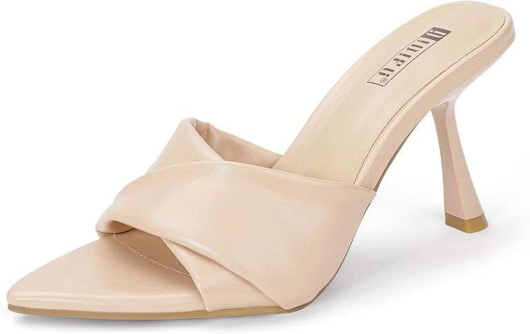 IDIFU IN4 Pointed Open Toe High Stiletto Heels 7.5 image