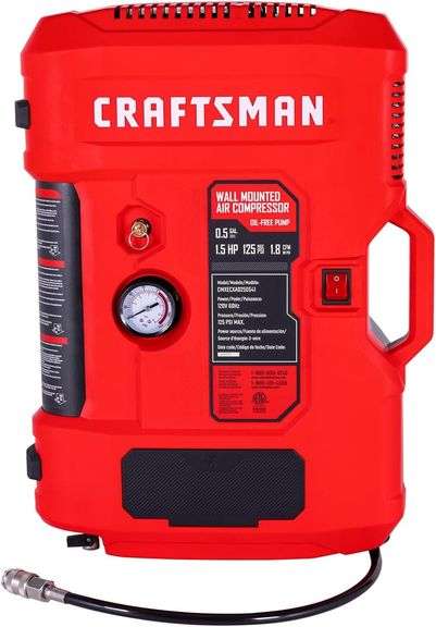CRAFTSMAN Tire Inflator, 1.5HP, 125PSI image