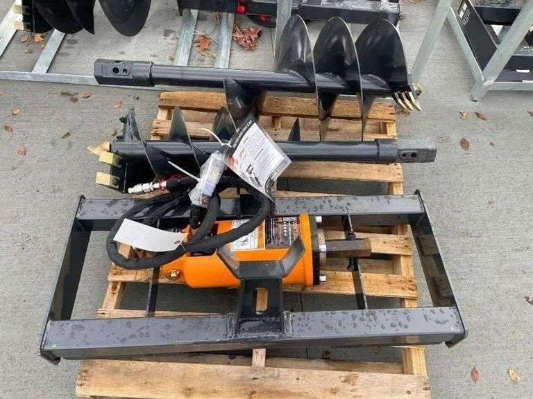 2025 Wolverine ADB-13-1218R Skid Steer Auger Drive Attachment with 2 Augers image