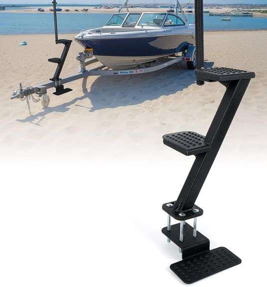 Heavy-Duty Boat Trailer Steps with Handle image