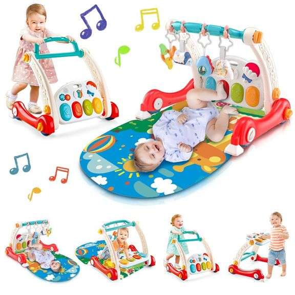 VATOS Baby Play Gym 4-in-1 Musical Activity Mat image