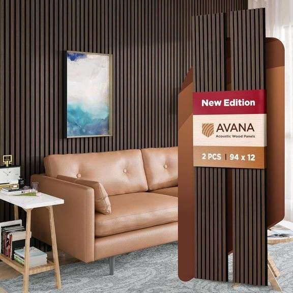 Avana Acoustic Wood Wall Panels   Dark Walnut (2) image