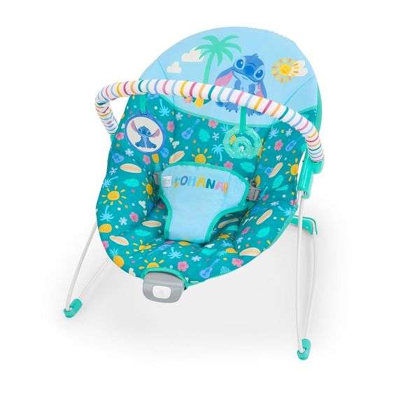 Bright Starts Stitch Ohana Baby Bouncer image